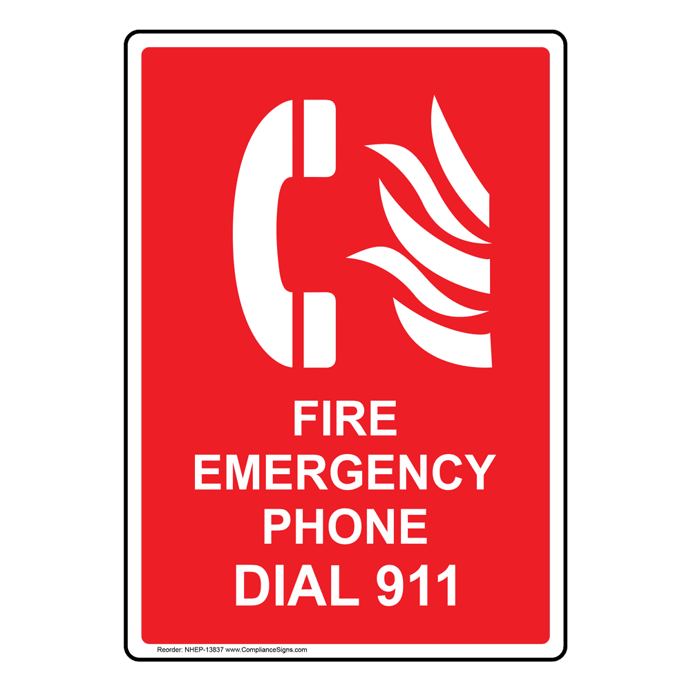Emergency Contact Signs