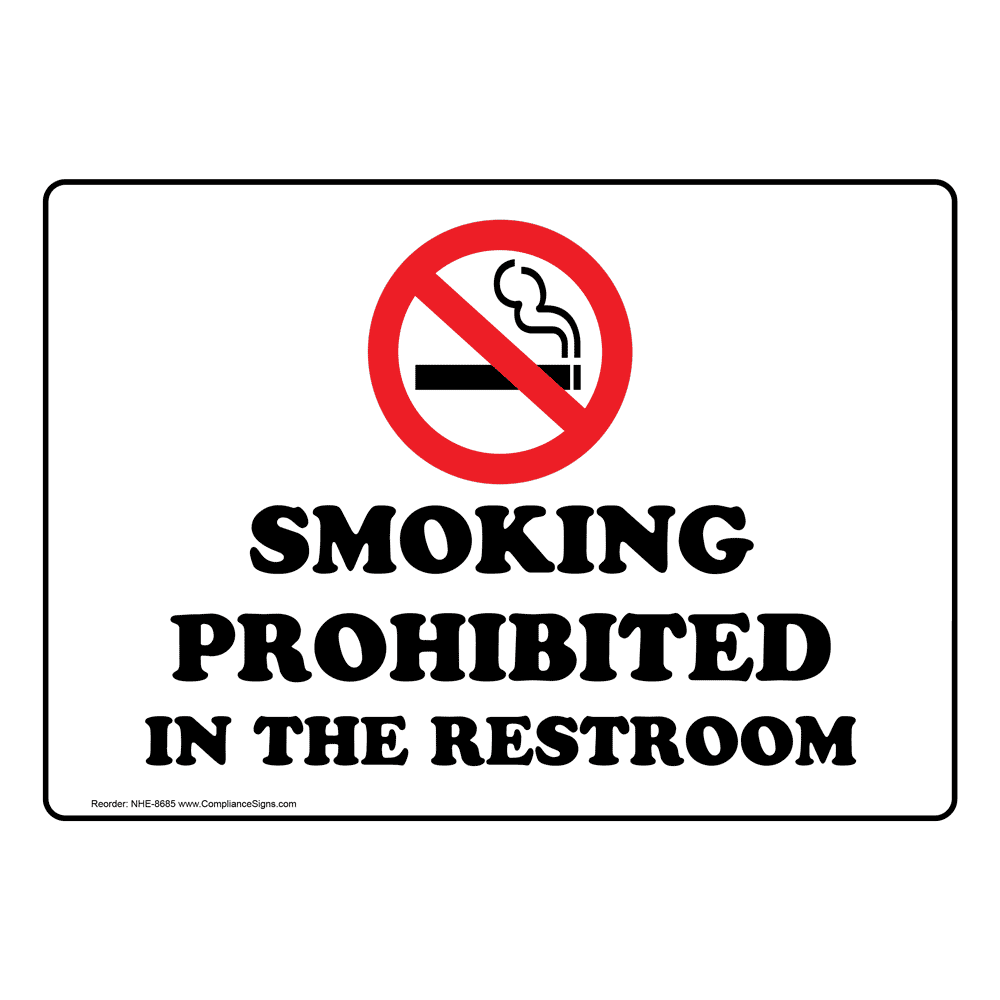 Restroom Rules and Cleaning Signs