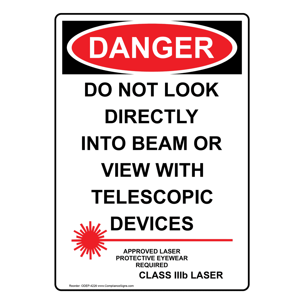 Machine & Process Safety Signs and Labels Laser OSHADANGER