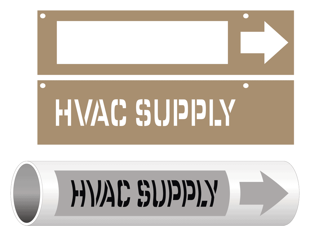 HVAC Duct Markers SUPPLY