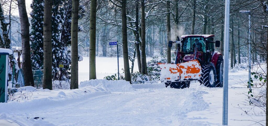 Plowing and shoveling snow can expose workers to cold illness hazards.