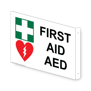 Clearly identify first aid stations to make them easy to find