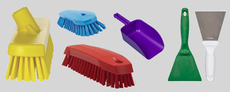 Prevent Cross-Contamination with Color-Coded Cleaning Tools