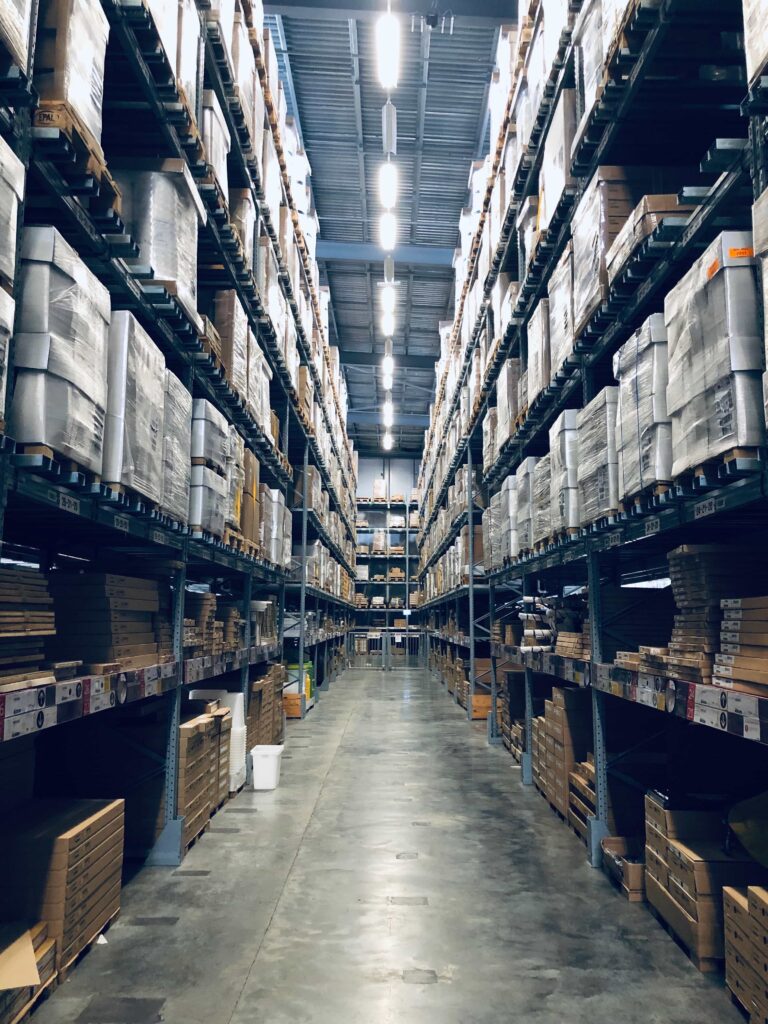 Warehouse aisle