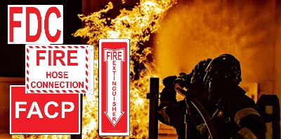 Browse fire equipment and extinguisher signs