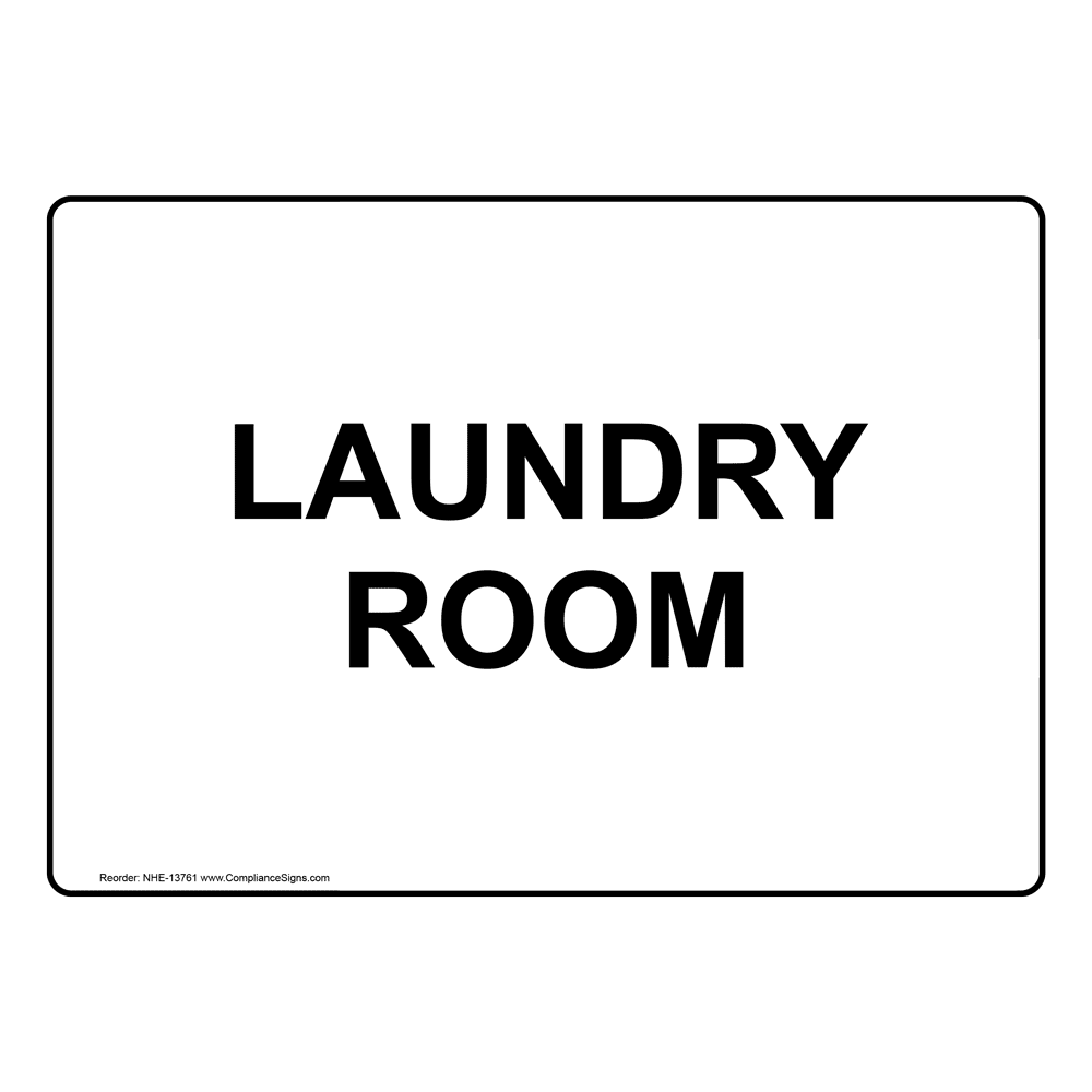Laundry Room Sign NHE13761 Wayfinding