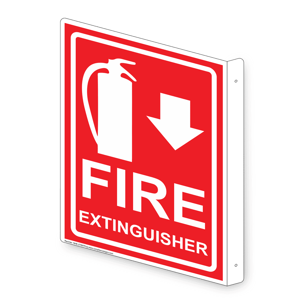 Fire Extinguisher Sign NHE-27897Proj Fire Safety / Equipment