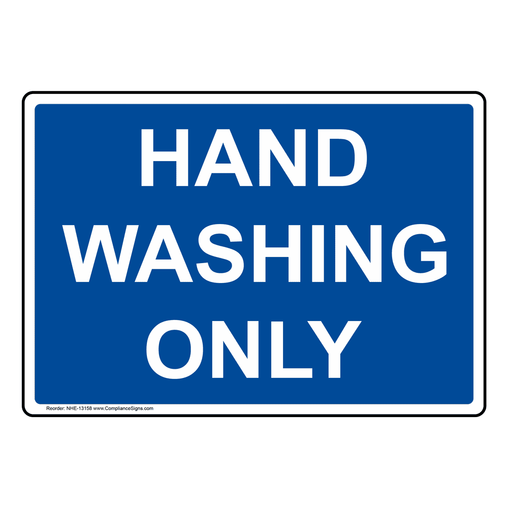 Hand Washing Only Sign NHE13158 Hand Washing