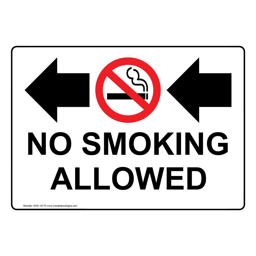 No Smoking Allowed Sign NHE15775 No Smoking