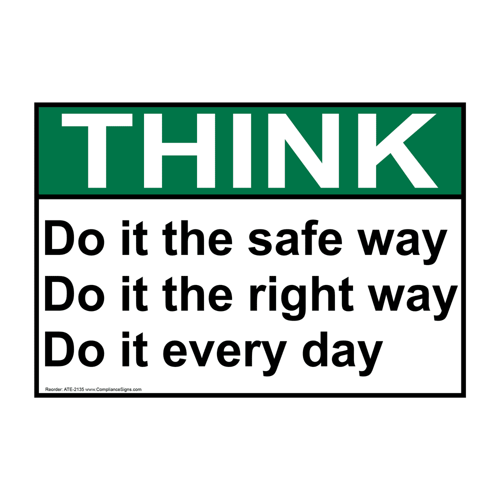 ANSI Machine Safety Sign ATE 2135_1000