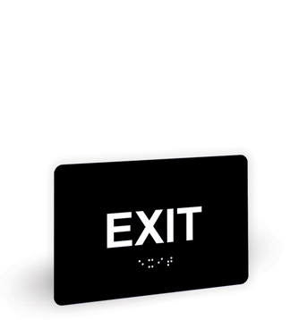 Braille Exit Sign