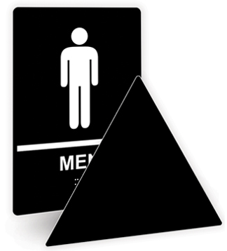 California Title 24 Men's Restroom Braille Sign