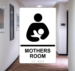 Mothers Room Braille Sign
