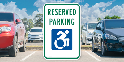 NY and CT Reserved Accessible Parking Sign