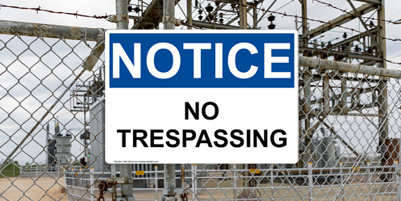OSHA Notice No Trespassing Sign