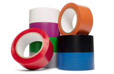 Color-coded 5S floor tape for workspace