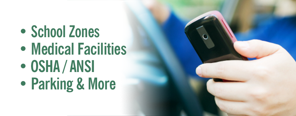Office, Policies and Cell Phone Signs
