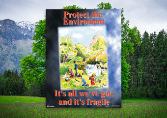 Protect the environment safety poster
