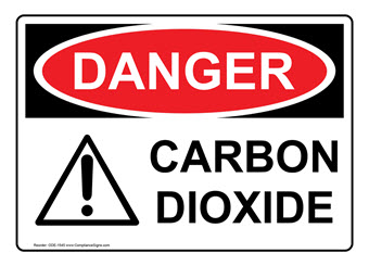 Carbon Dioxide Safety Signs - Made in USA Carbon Dioxide Safety Signs