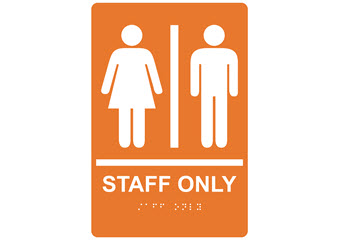 Bathroom Employees Only Signs - Made in USA Bathroom Employees Only Signs