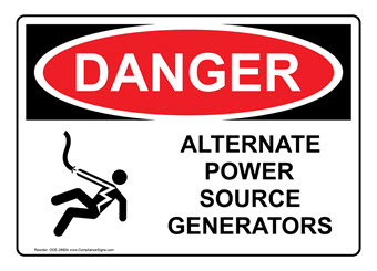 Generator Safety Signs