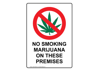 Marijuana Rules and Regulations Signs