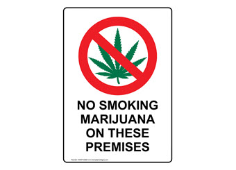 Marijuana Rules and Regulations Signs - Made in USA Marijuana Rules and Regulations Signs