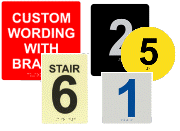 Custom Braille Signs