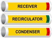 Pipe Markers - Ammonia Refrigeration Components