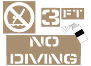 Pool / Spa / Water Safety - Stencils