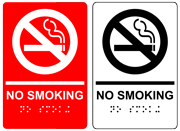 ADA Acrylic - Braille No Smoking Signs