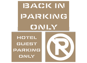 Parking Lot Stencils