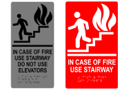 In Case of Fire Signs