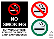 No Smoking Symbol Labels