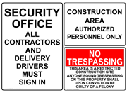 Construction Safety Signs - OSHA ANSI - Ladder Scaffold - Truss