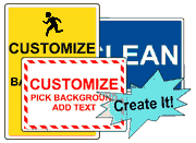 Custom Color + Text + Symbol