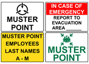 Muster Point Signs