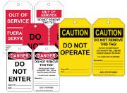 Lockout / Tagout Safety Tags