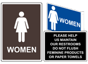 ADA Braille Restroom Signs