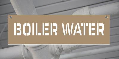 Boiler Water Pipe Stencil and Pipes