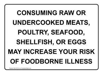Consuming Raw Food Warning signs