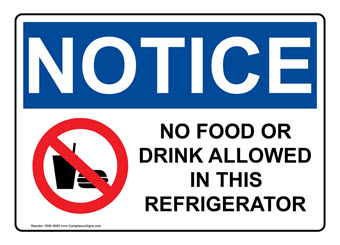 Refrigeration Signs and Labels