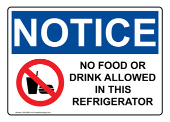 Refrigeration Signs and Labels - Made in USA Refrigeration Signs and Labels