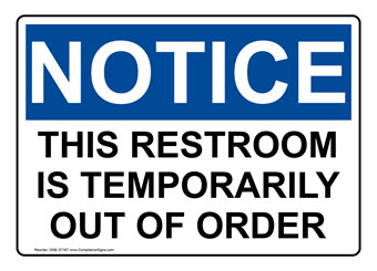 Do Not Use Toilet Signs - Made in USA Do Not Use Toilet Signs