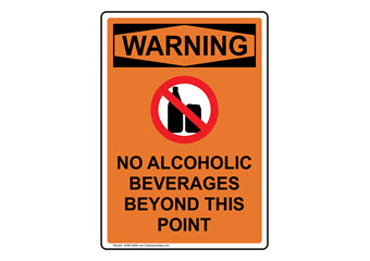 Alcohol Rules Signs