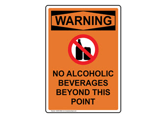 Alcohol Rules Signs - Made in USA Alcohol Rules Signs