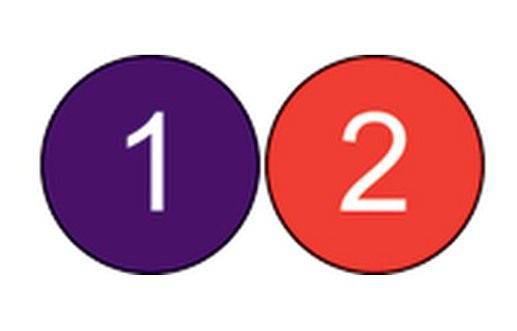 1 inch Number Circles