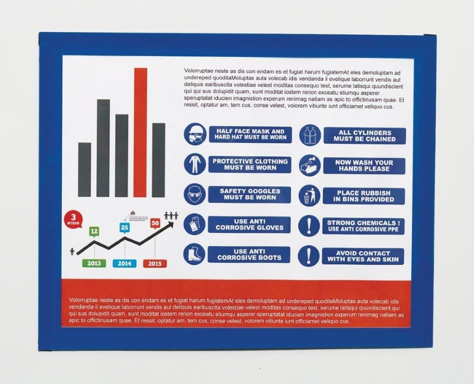 8.5" H x 11" W Magnetic Quick-Pocket Document Holder - Landscape