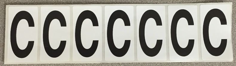 2" Adhesive Letters 60LAL2