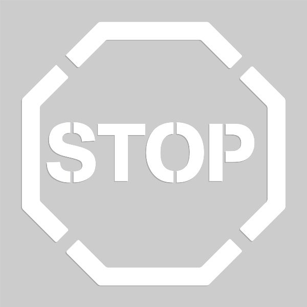 20 inch Stop Sign Stencil
